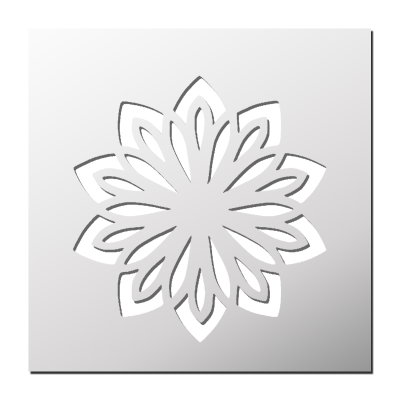Pochoir Fleur