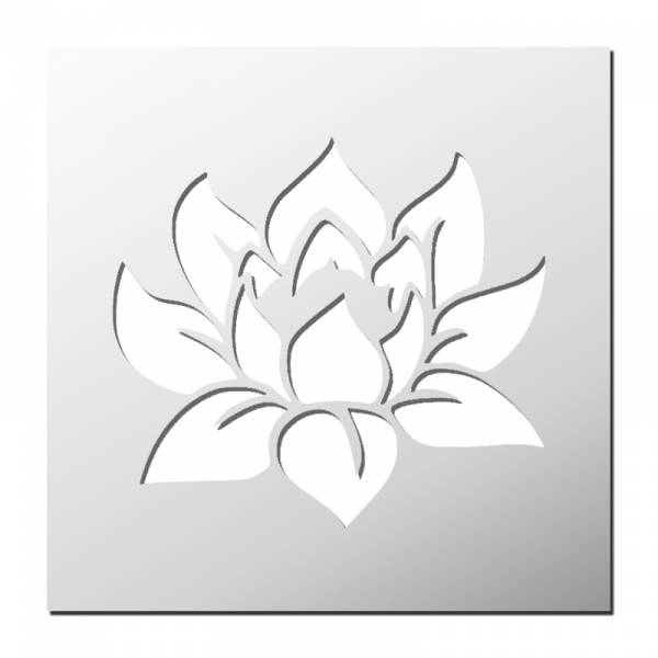 Pochoir Fleur Lotus