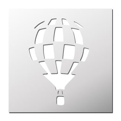 Pochoir Montgolfière