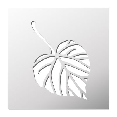 Pochoir Feuille