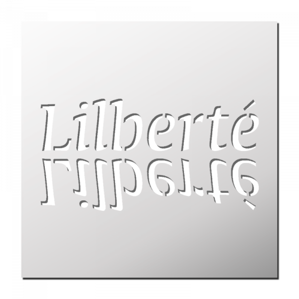 Pochoir Liberté