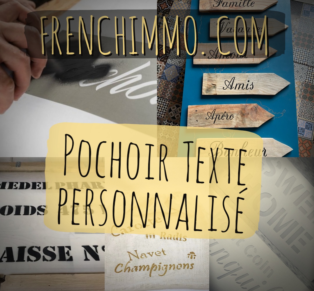 Pochoir Texte personnalisé