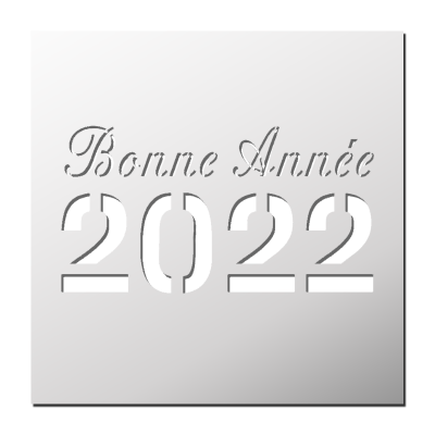 Pochoir Bonne Année 2022