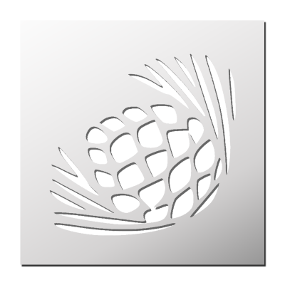 Pochoir Pomme de Pin