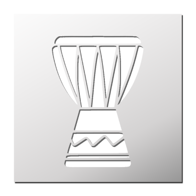 Pochoir Tambour