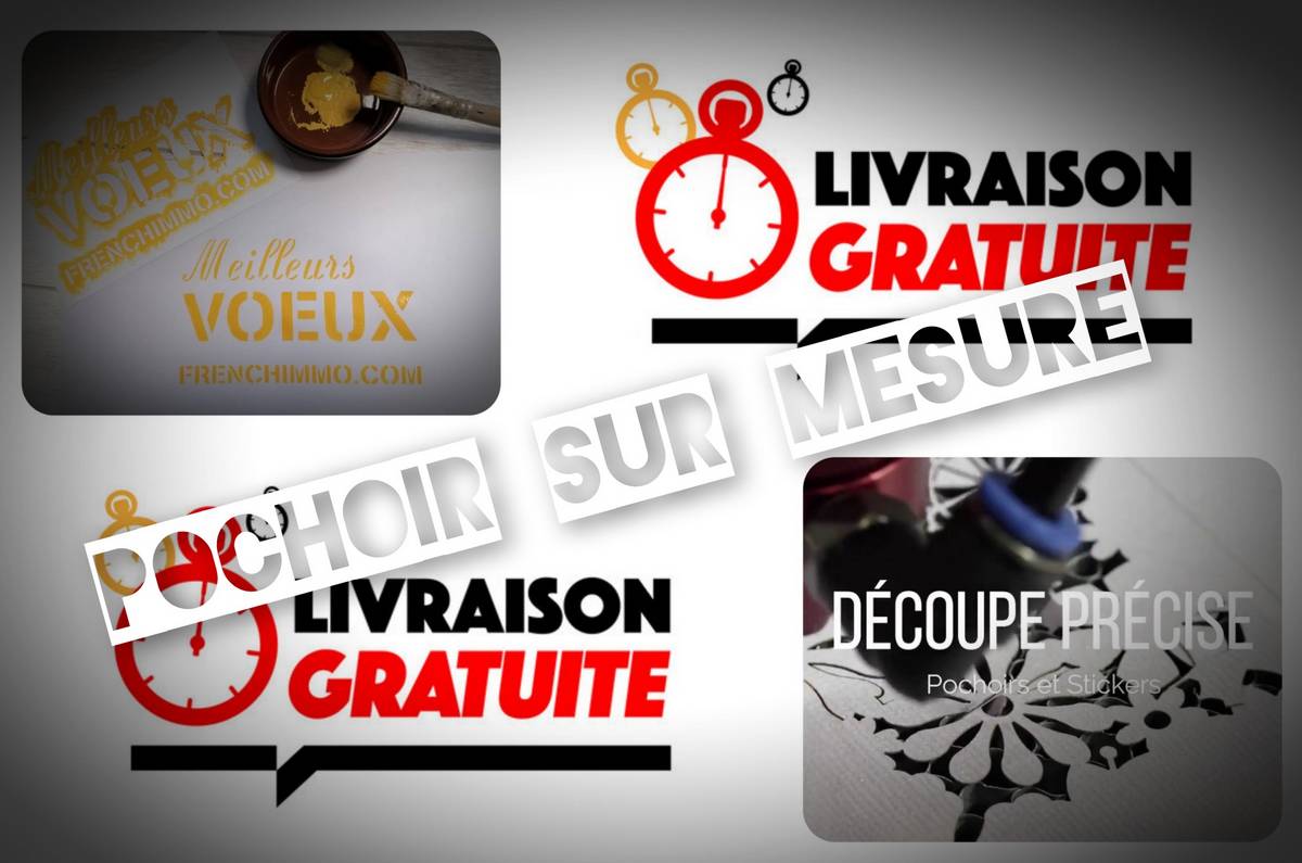 Livraison Gratuite* Pochoirs Stickers FrenchIMMO.com