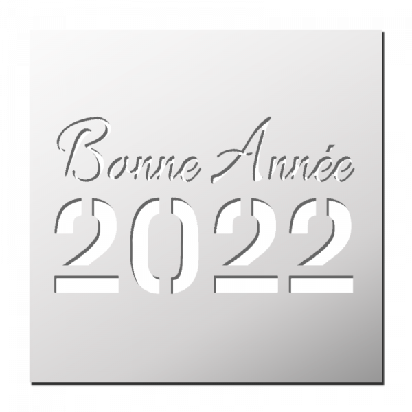 Pochoir Bonne Année 2022