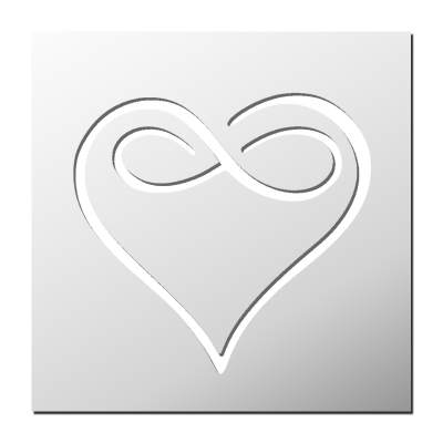Pochoir Coeur Amour Infini