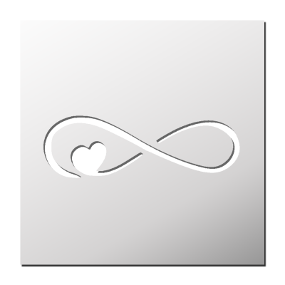 Pochoir Amour Infini Coeur