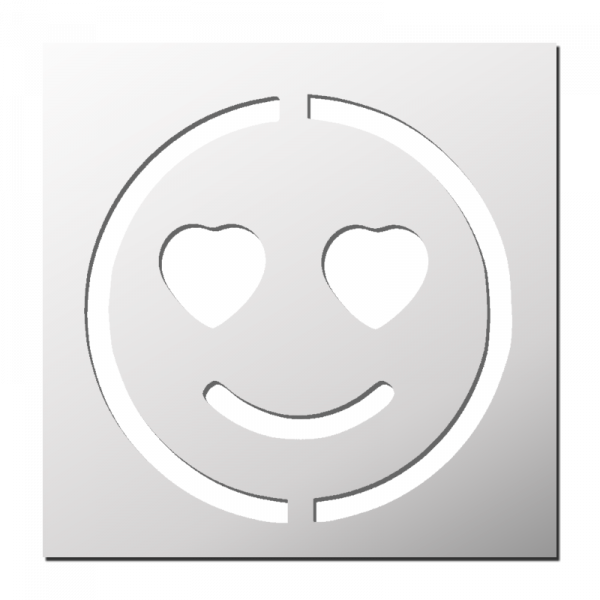 Pochoir Smiley Amour