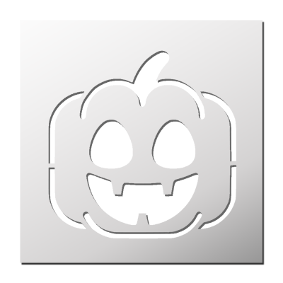 Pochoir Smiley Citrouille Halloween