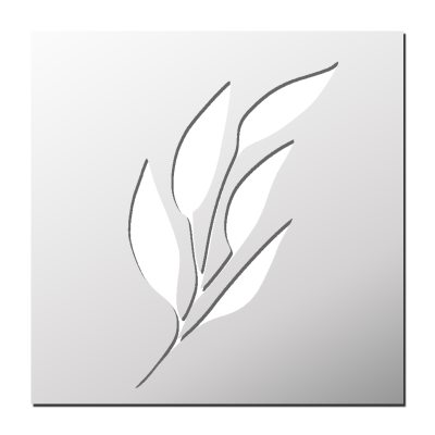 Pochoir Feuille