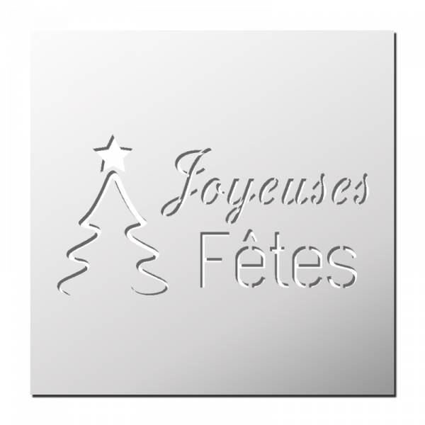 Pochoir Joyeuses Fêtes