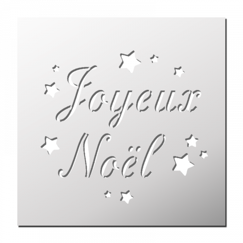 Pochoir Joyeux Noël FrenchIMMO