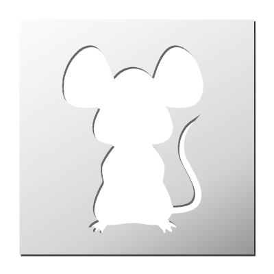 Pochoir Souris