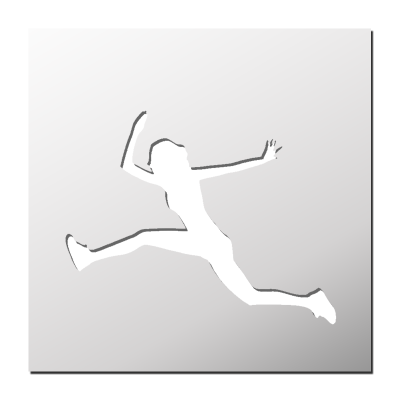 Pochoir Sportive