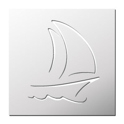 Pochoir Voilier