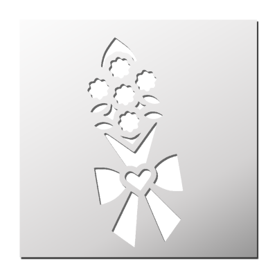 Pochoir Bouquet de la mariée