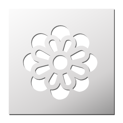 Pochoir Fleur