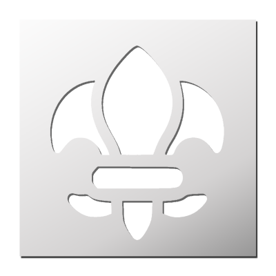 Pochoir Fleur de Lys
