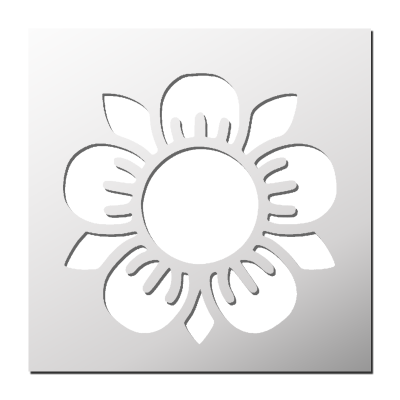 Pochoir Fleur