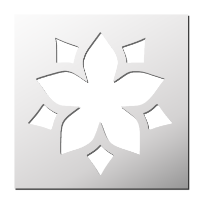 Pochoir Fleur