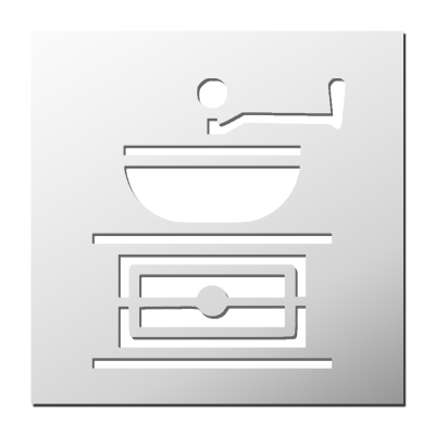 Pochoir Moulin à café