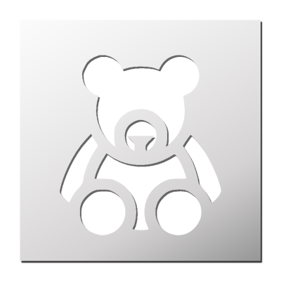 Pochoir Nounours