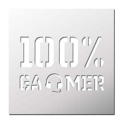 Pochoir 100% GAMER