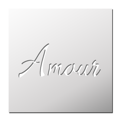Pochoir Amour