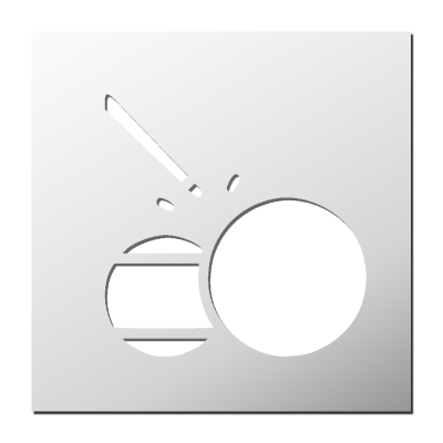 Pochoir Billard