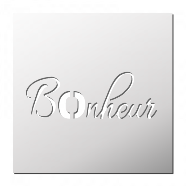 Pochoir Bonheur