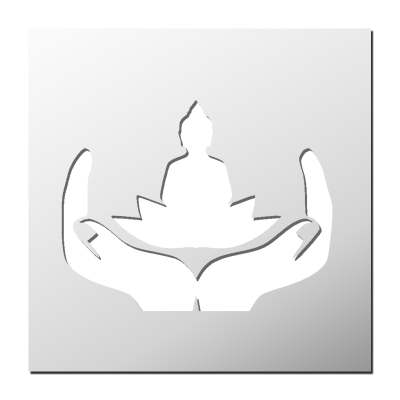 Pochoir Bouddha