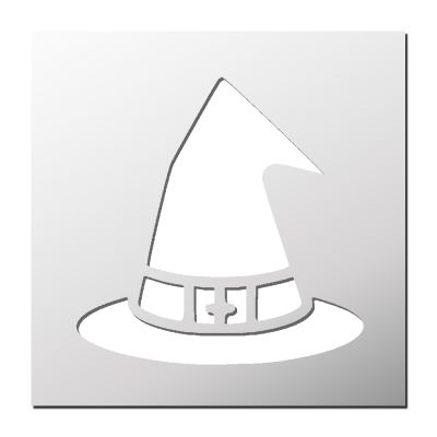 Pochoir Chapeau Sorcière