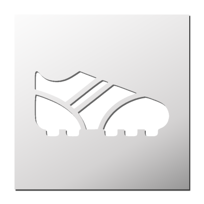 Pochoir Chaussure de Foot