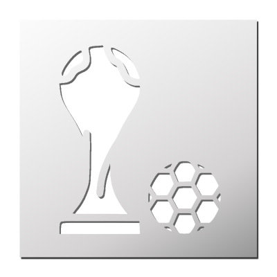 Pochoir Coupe du Monde de Foot