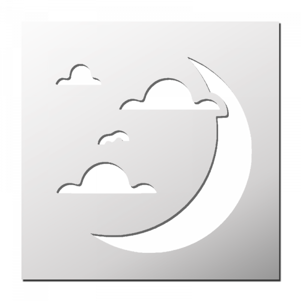 Pochoir Croissant de Lune