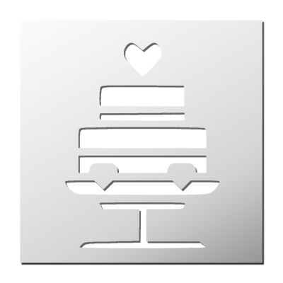 Pochoir Gâteau de Mariage
