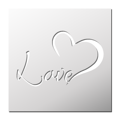Pochoir LOVE