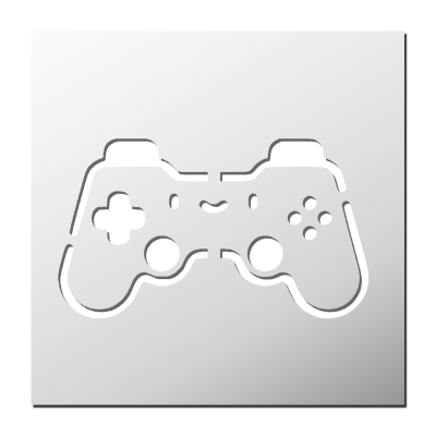 Pochoir Manette Jeux Vidéo
