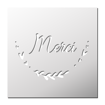 Pochoir Merci