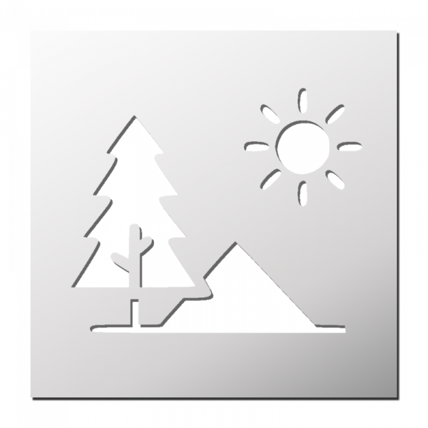 Pochoir Paysage