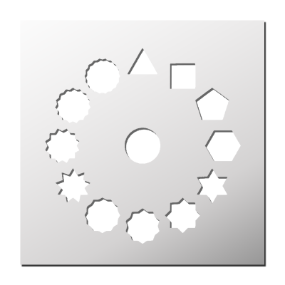 Pochoir Polygones
