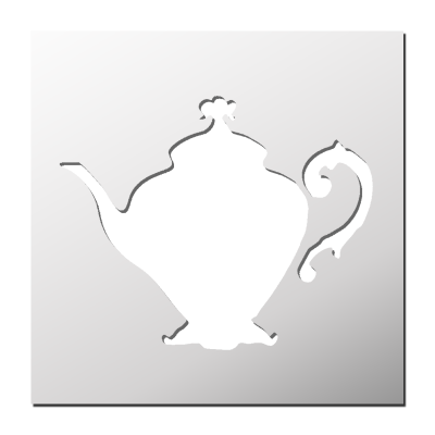 Pochoir Théière