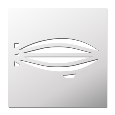 Pochoir Zeppelin