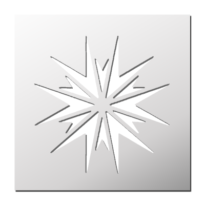 Pochoir Flocon de neige