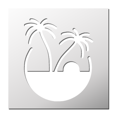 Pochoir Palmiers