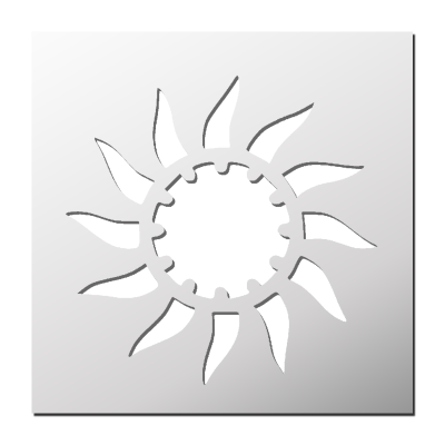 Pochoir Soleil