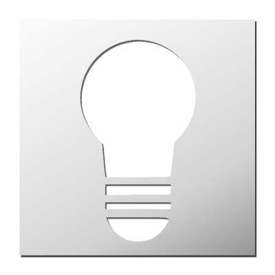 Pochoir Ampoule