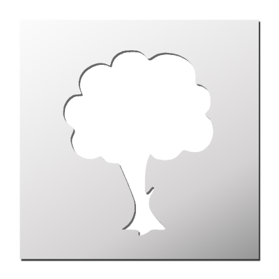 Pochoir Arbre